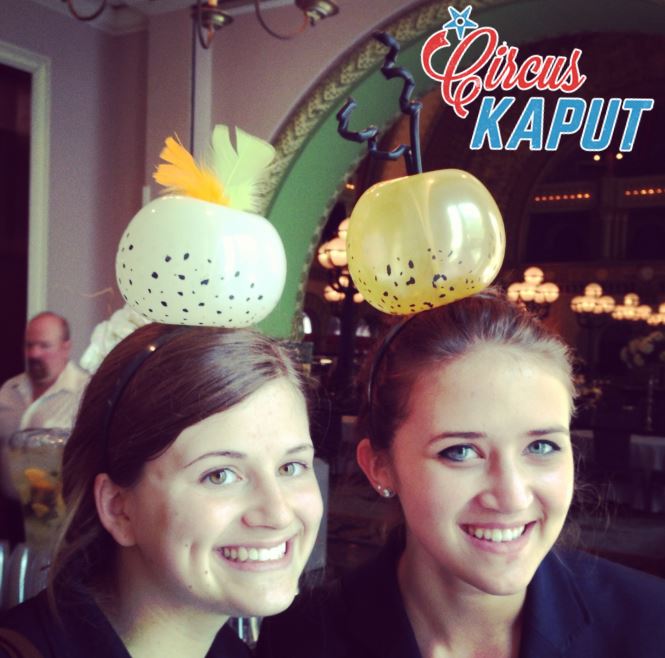 Balloon hats for a Gala event